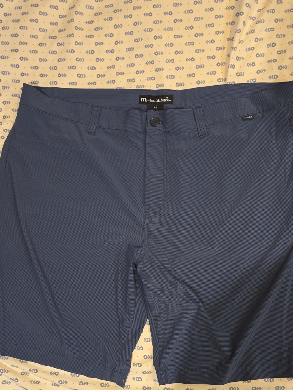 TravisMathew Men’s Flat Front Shorts - Navy Blue